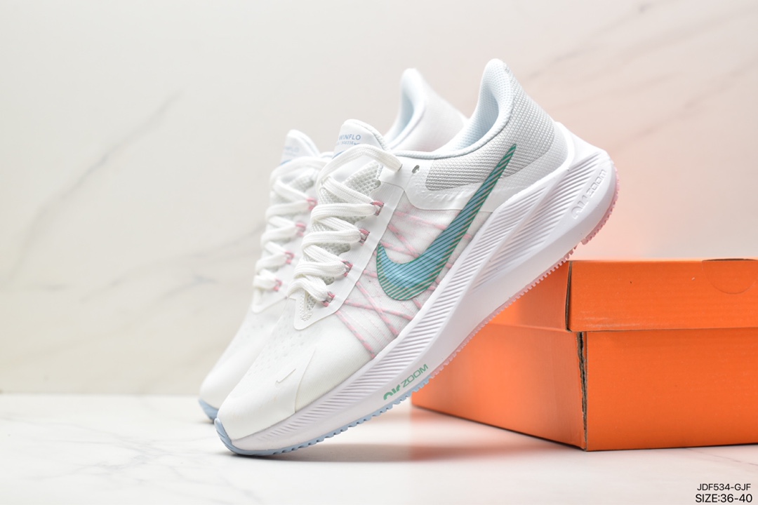 125 耐克Nike Zoom WINFLO 8代缓震大底飞线贾卡轻质透气休闲运动跑步鞋“登月温弗洛8代” CW3419-008