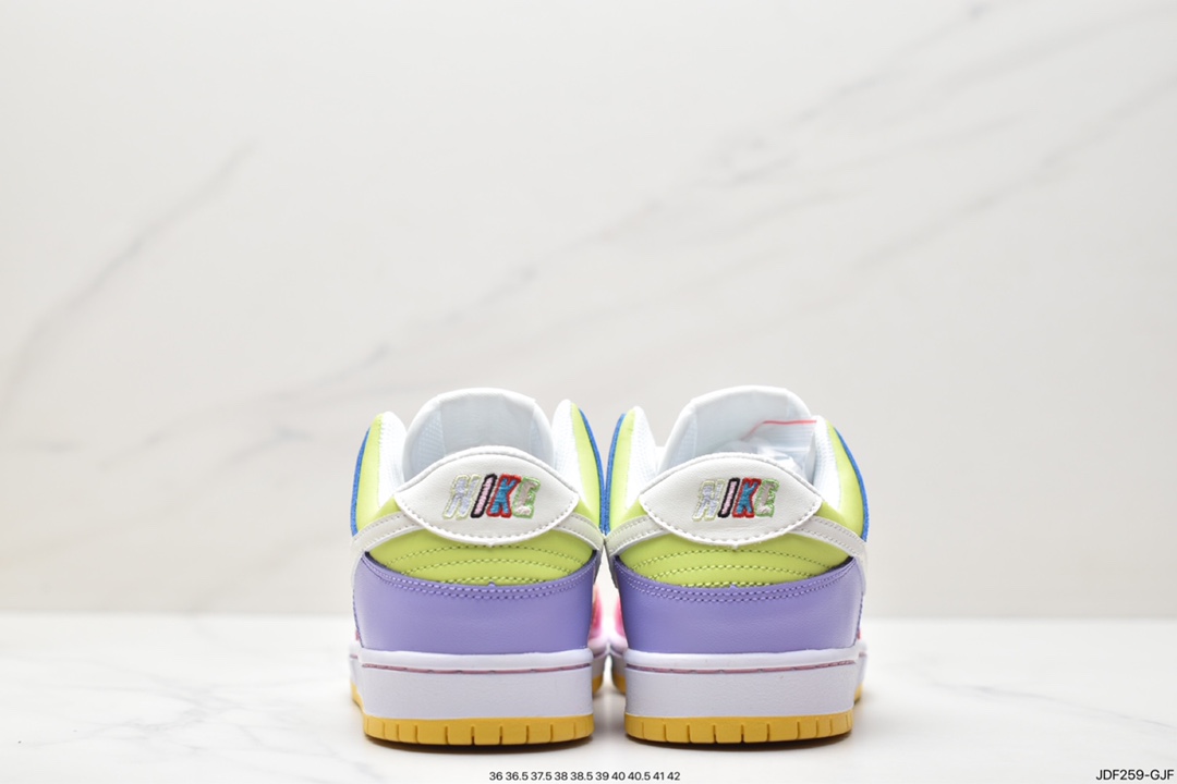 125 耐克Nike SB Dunk Low扣篮系列低帮休闲运动滑板板鞋采用软质牛剖皮鞋面材质 FD9923-111