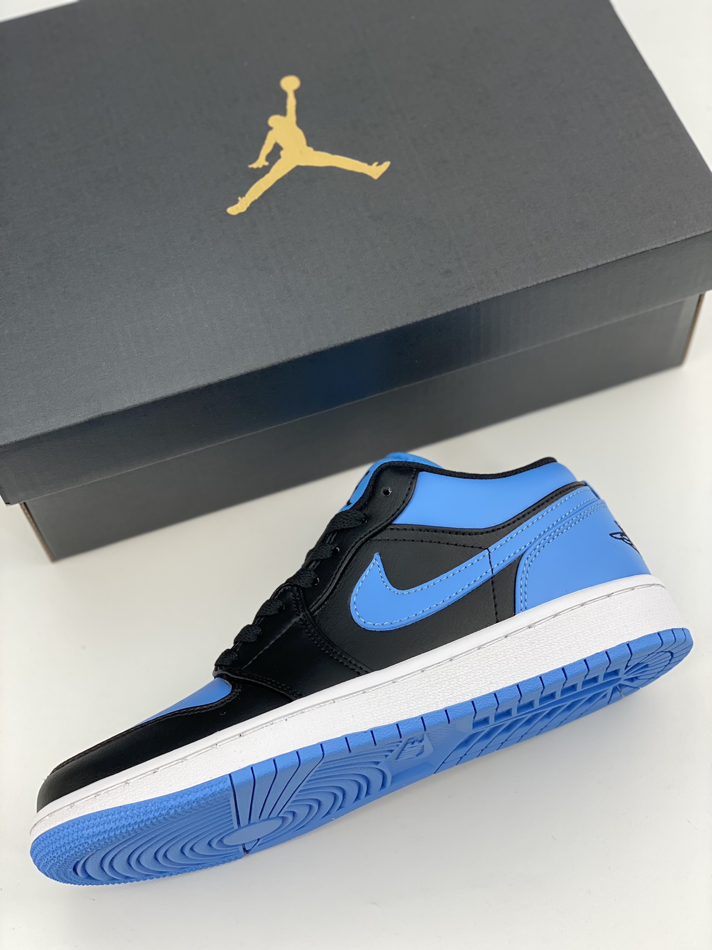 200 Air Jordan 1 Low 黑蓝 553560-041