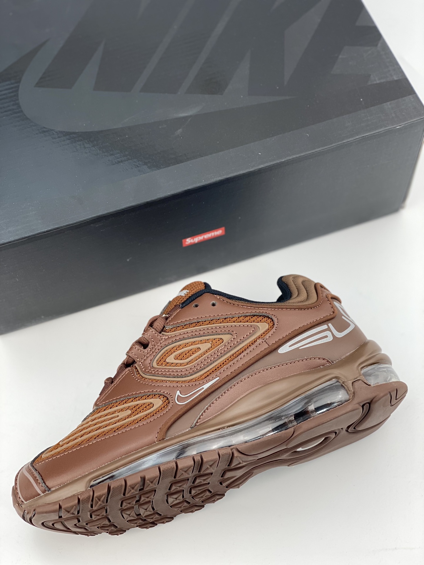 230 Supreme x Nike Air Max98 TL 全掌气垫减震跑步鞋 DR1033-200