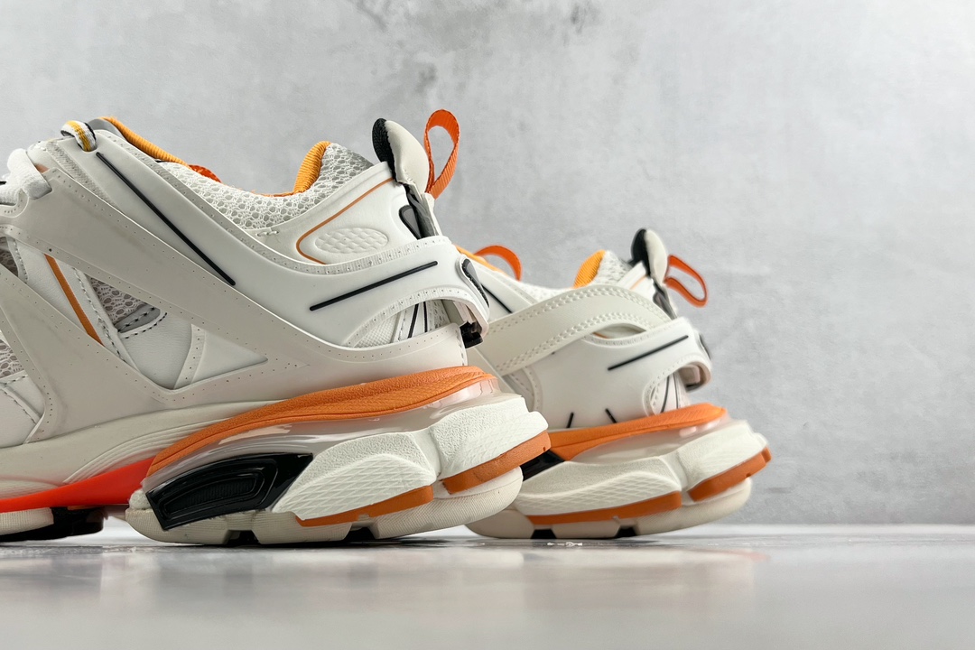 Balenciaga Track 1.0 with light White Orange 542023 W1GB1 9059