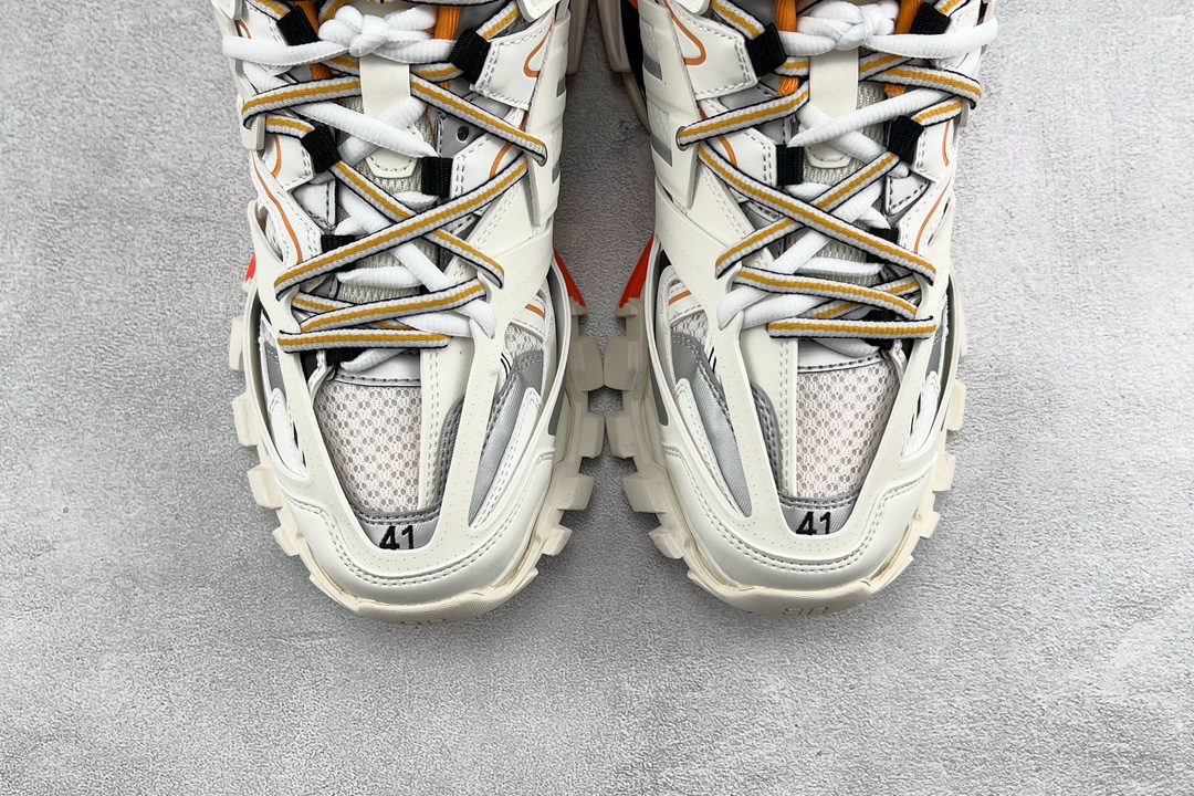 Balenciaga Track 1.0 with light White Orange 542023 W1GB1 9059