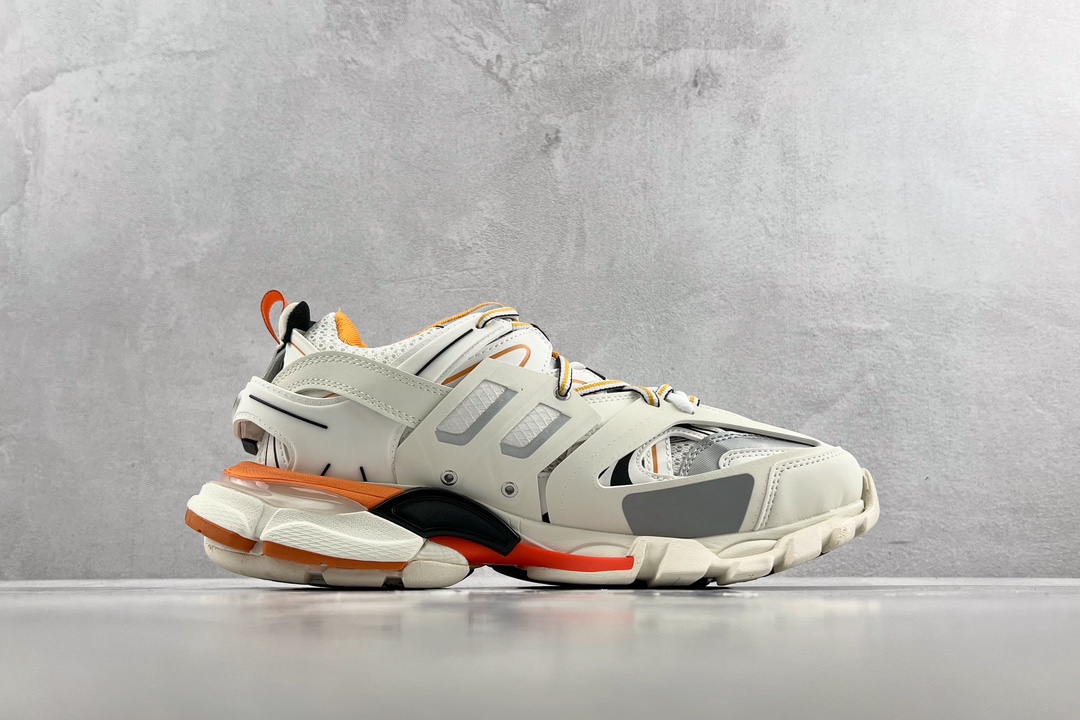 Balenciaga Track 1.0 with light White Orange 542023 W1GB1 9059