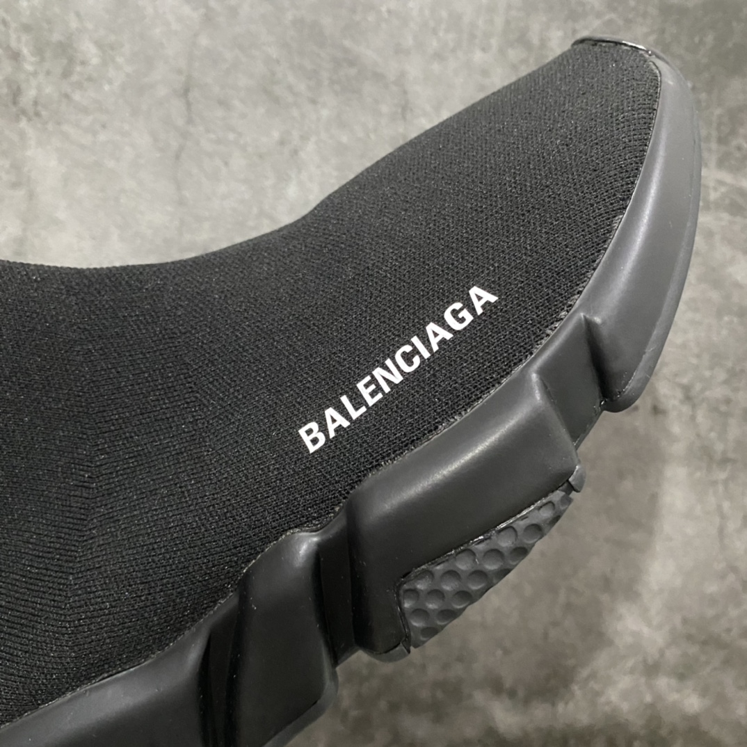 [President Edition] Socks and Shoes All Black Balenciaga Speed ??Run Classic Socks and Shoes