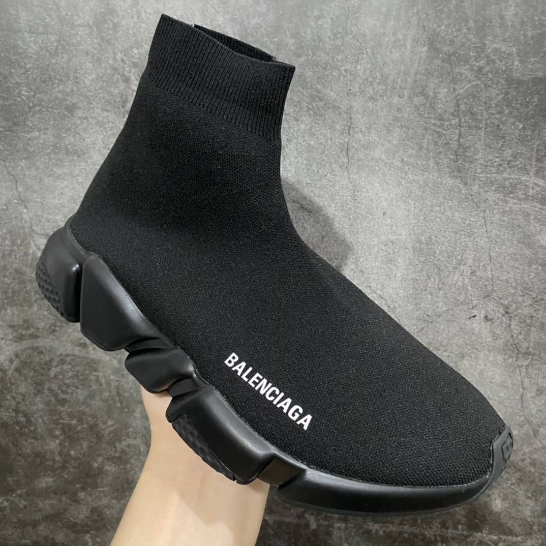 [President Edition] Socks and Shoes All Black Balenciaga Speed ??Run Classic Socks and Shoes