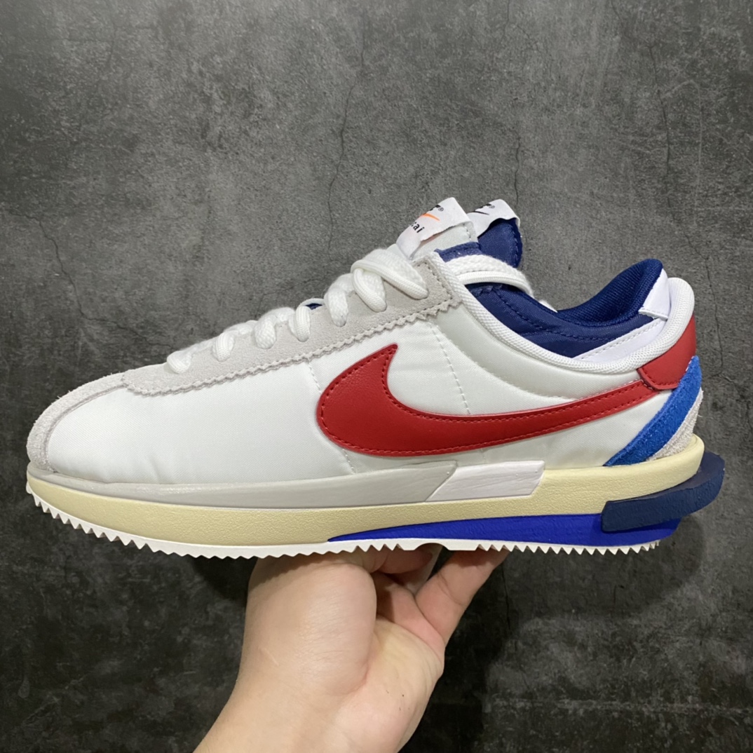 280 【神版】SACAI x Nike Cortez 4.0 联名解构复古潮流阿甘鞋 DQ0581-100