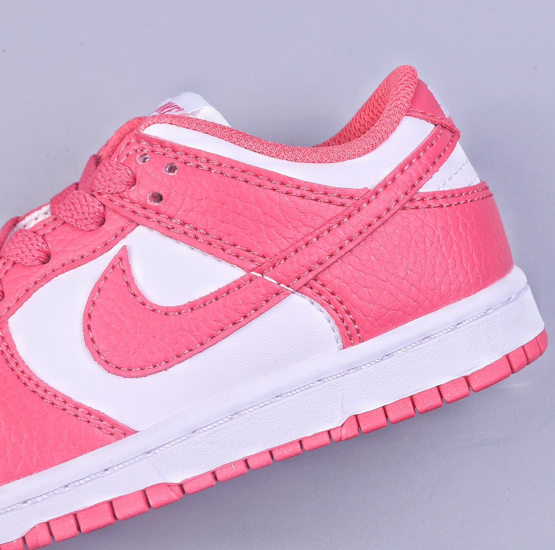 160 C 童鞋 Nike Dunk Low 白红色 SB低帮运动休闲童鞋 DC9564-111