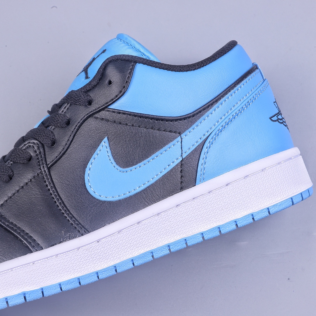 180 外贸 Air Jordan 1 Low AJ1 低帮复古运动篮球鞋 “黑篮脚趾” 553558-041