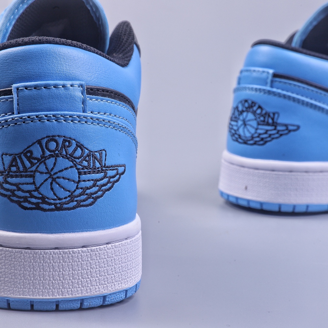 180 外贸 Air Jordan 1 Low AJ1 低帮复古运动篮球鞋 “黑篮脚趾” 553558-041