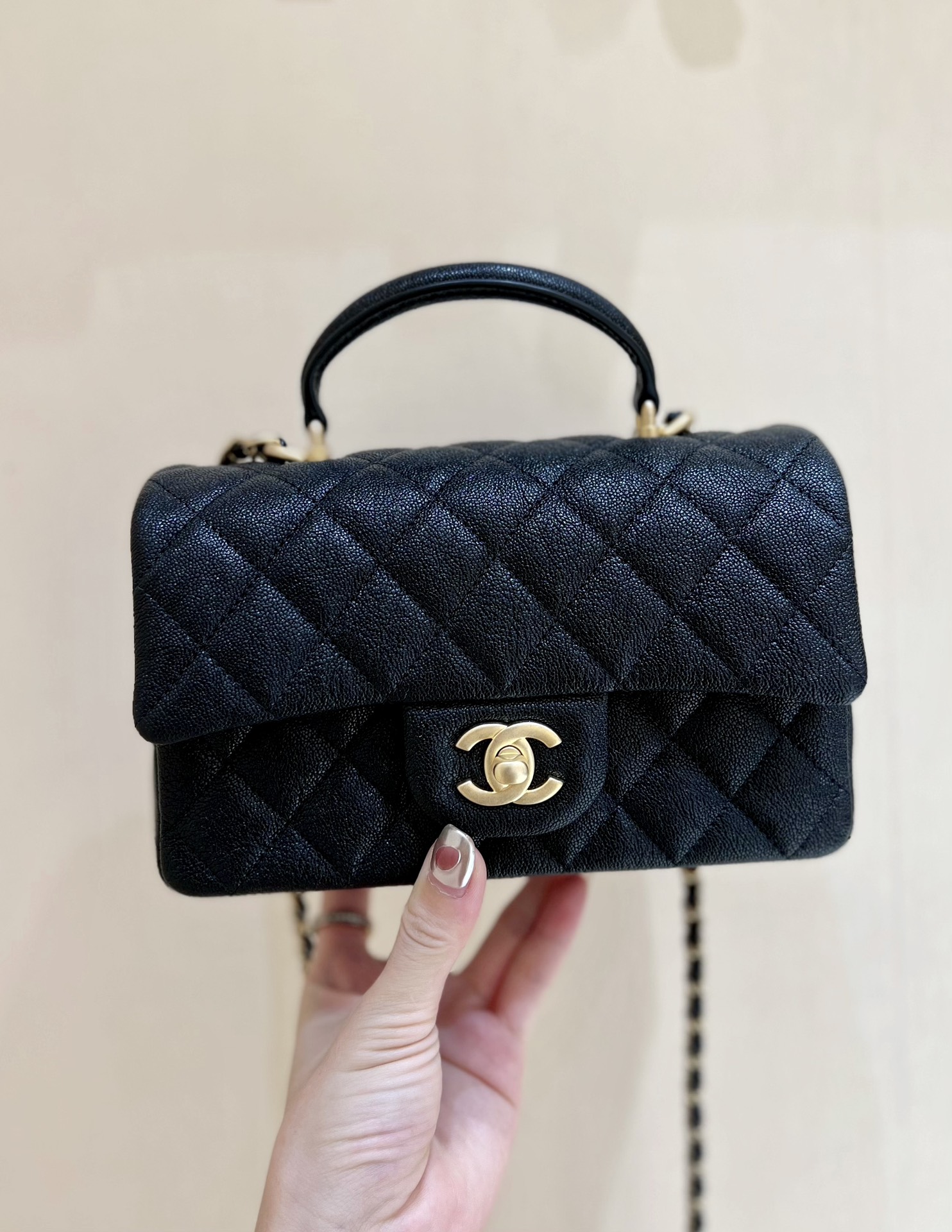 P 1580 ¡Reconozca el nivel de auténtico! ¡Piel trasera original de CHANEL! ¡Versión de gama alta con piel auténtica! Pr…