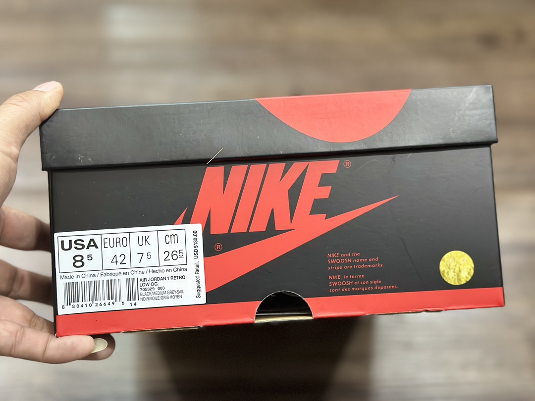 320 NIKE air Jordan1 Low 低帮休闲运动鞋 705329-003