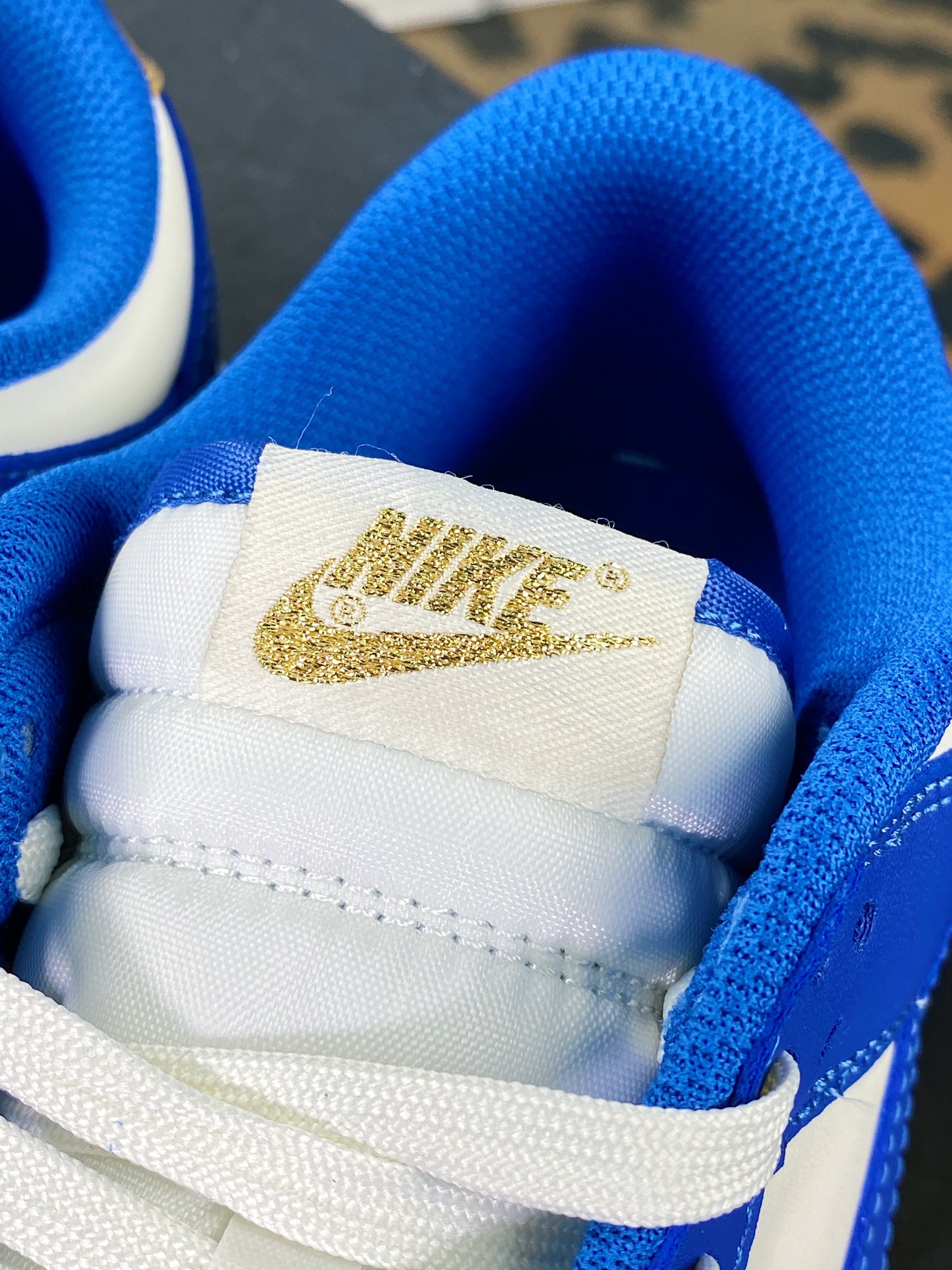 200 Nike SB Dunk Low”Gold Blue”扣篮系列低帮休闲运动滑板板鞋“白宝蓝金”FB7173-141