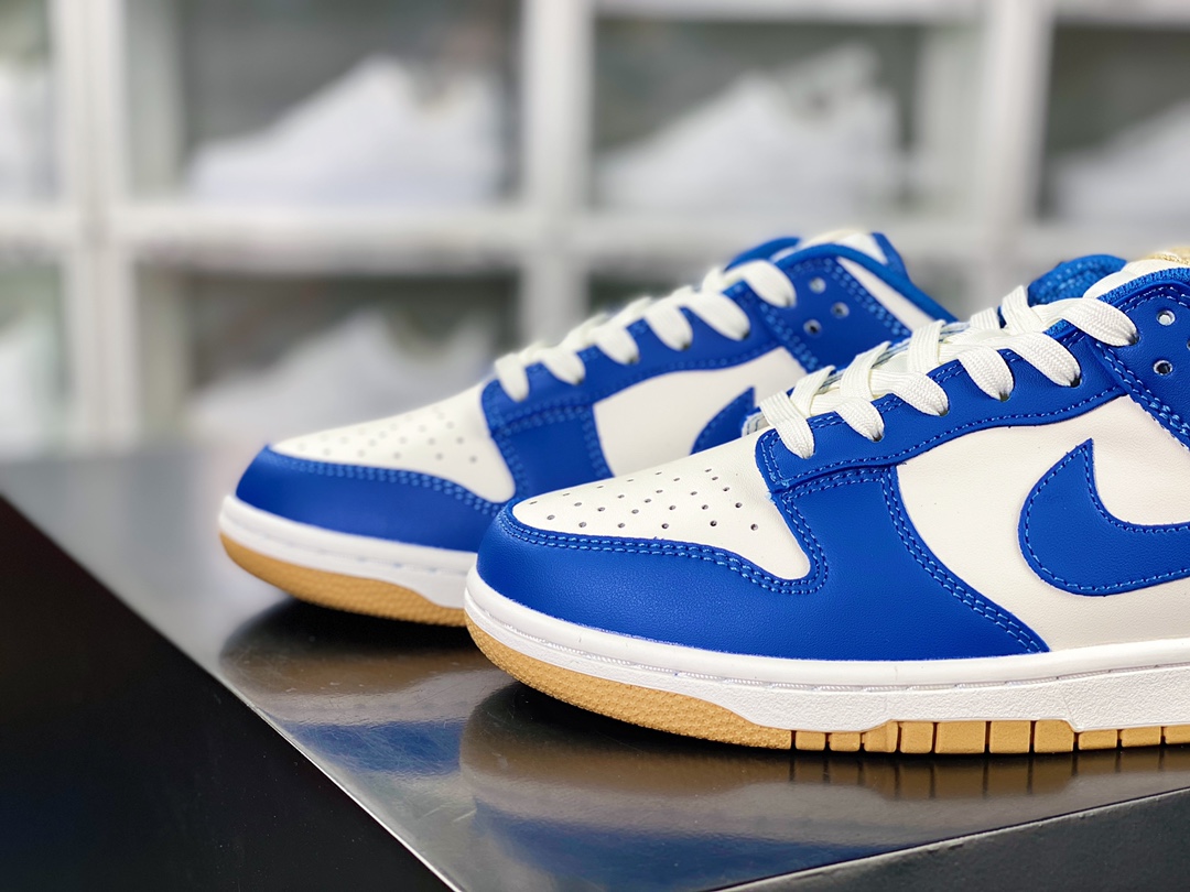 200 Nike SB Dunk Low”Gold Blue”扣篮系列低帮休闲运动滑板板鞋“白宝蓝金”FB7173-141