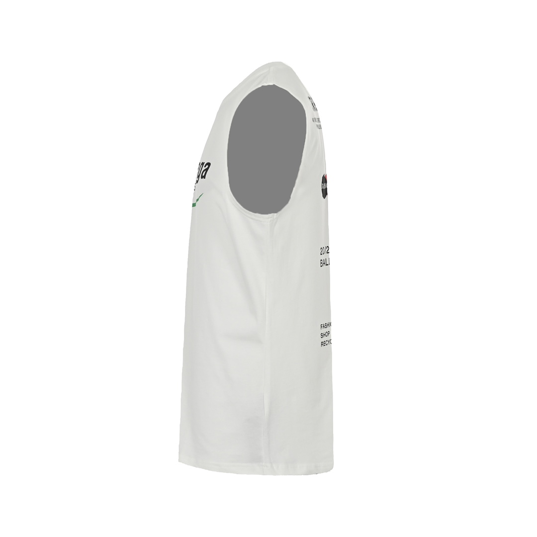 Balenciaga/巴黎世家 23ss 环保可乐印花背心