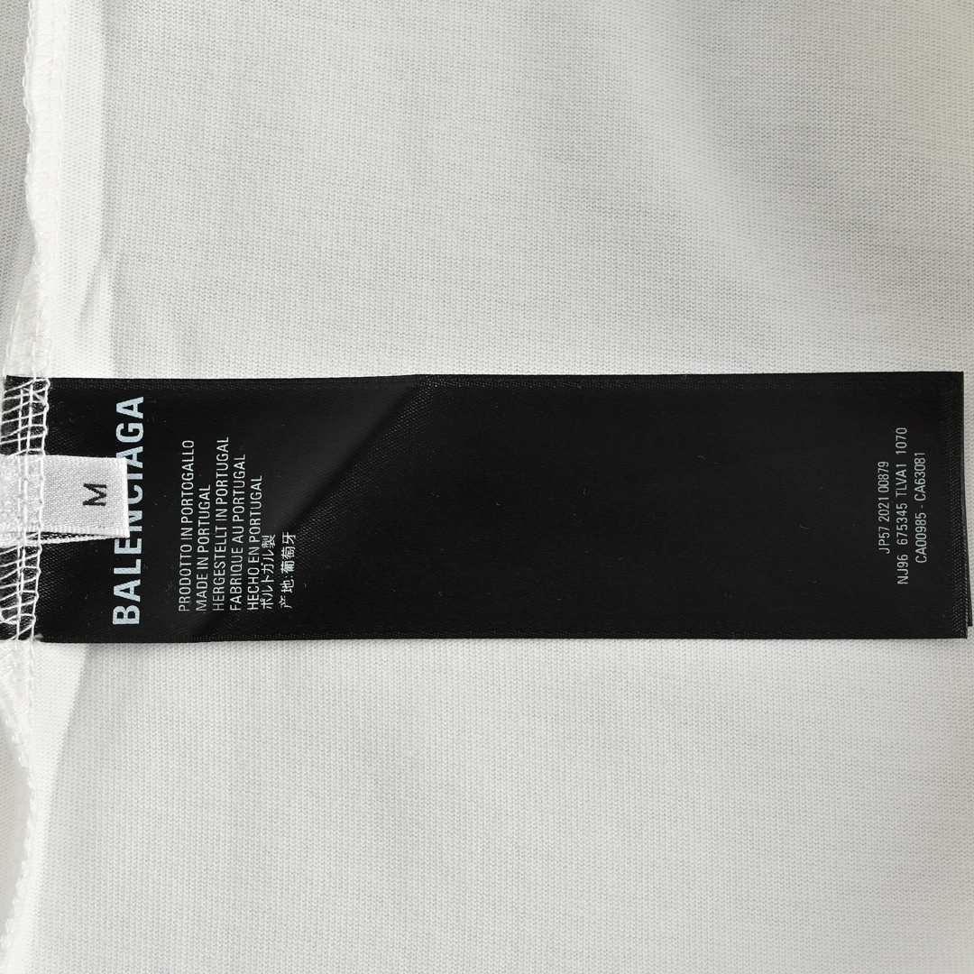 Balenciaga/巴黎世家 23ss 国旗印花背心白色 黑色