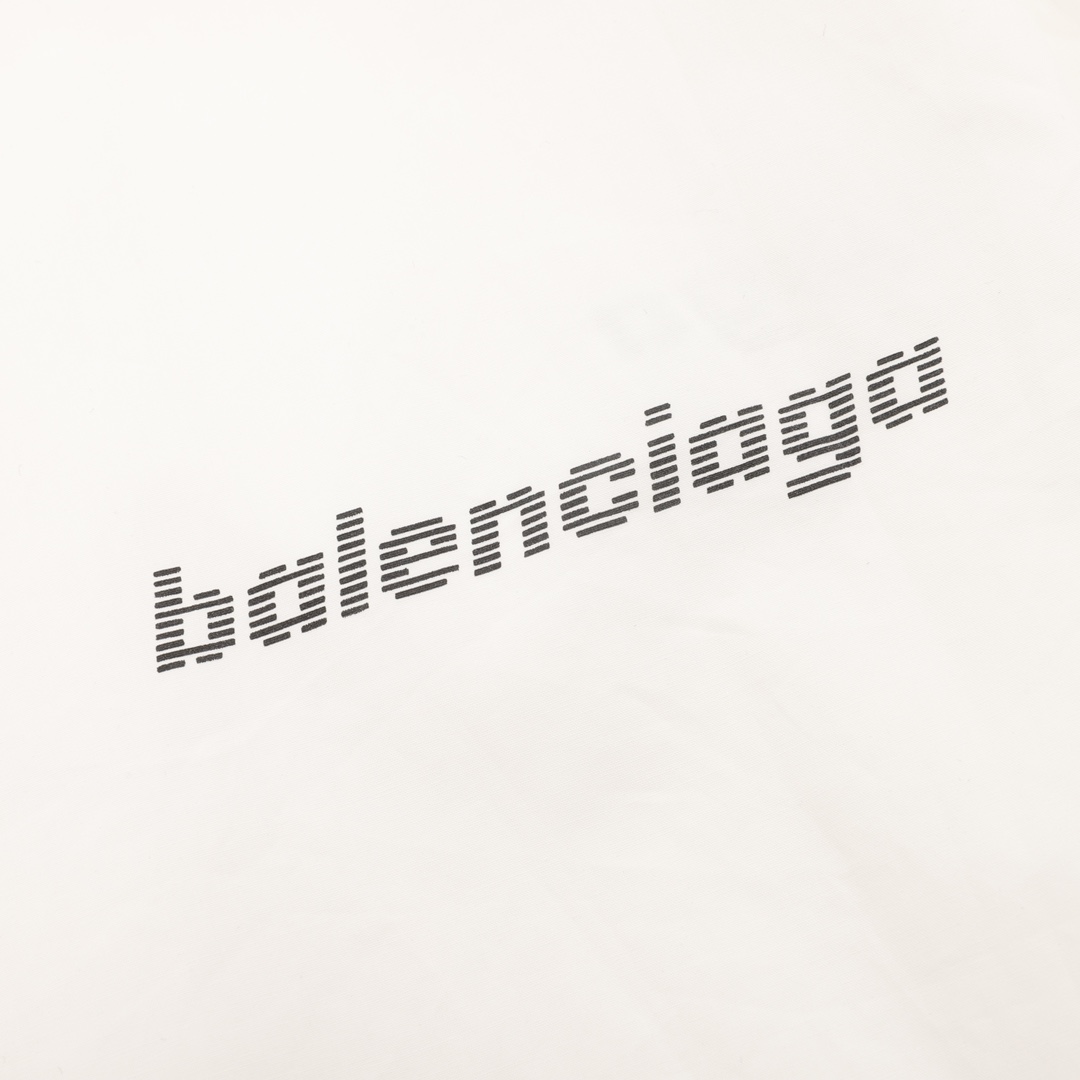 220 Balenciaga/巴黎世家 弹幕印花短袖衬衫