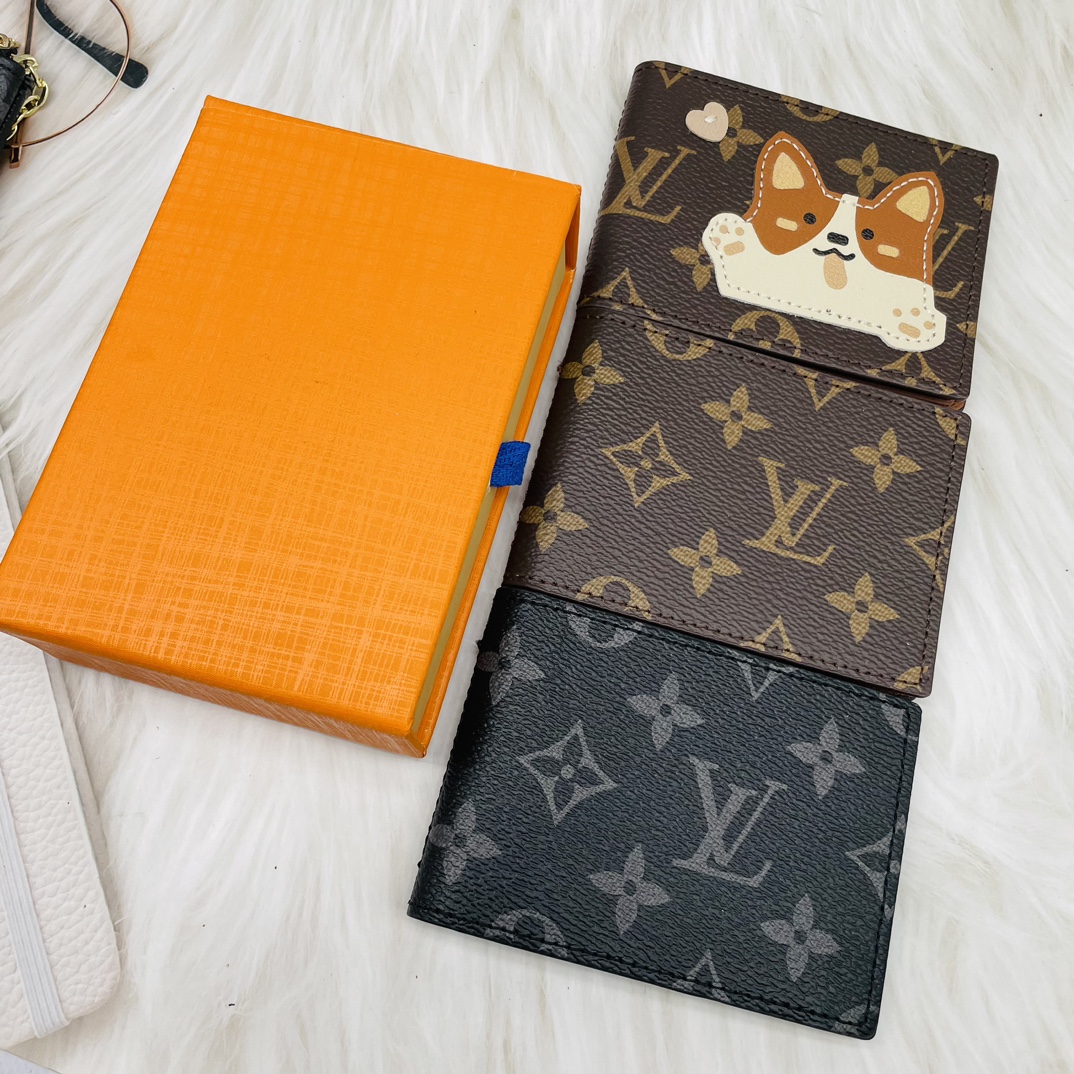 Interior view of the leather card holder with visible card slots