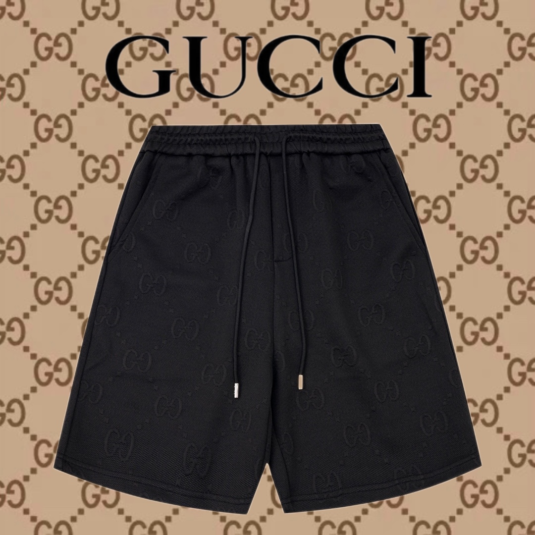 Gucci Abbigliamento Pantaloni Corti Colore albicocca Nero Unisex