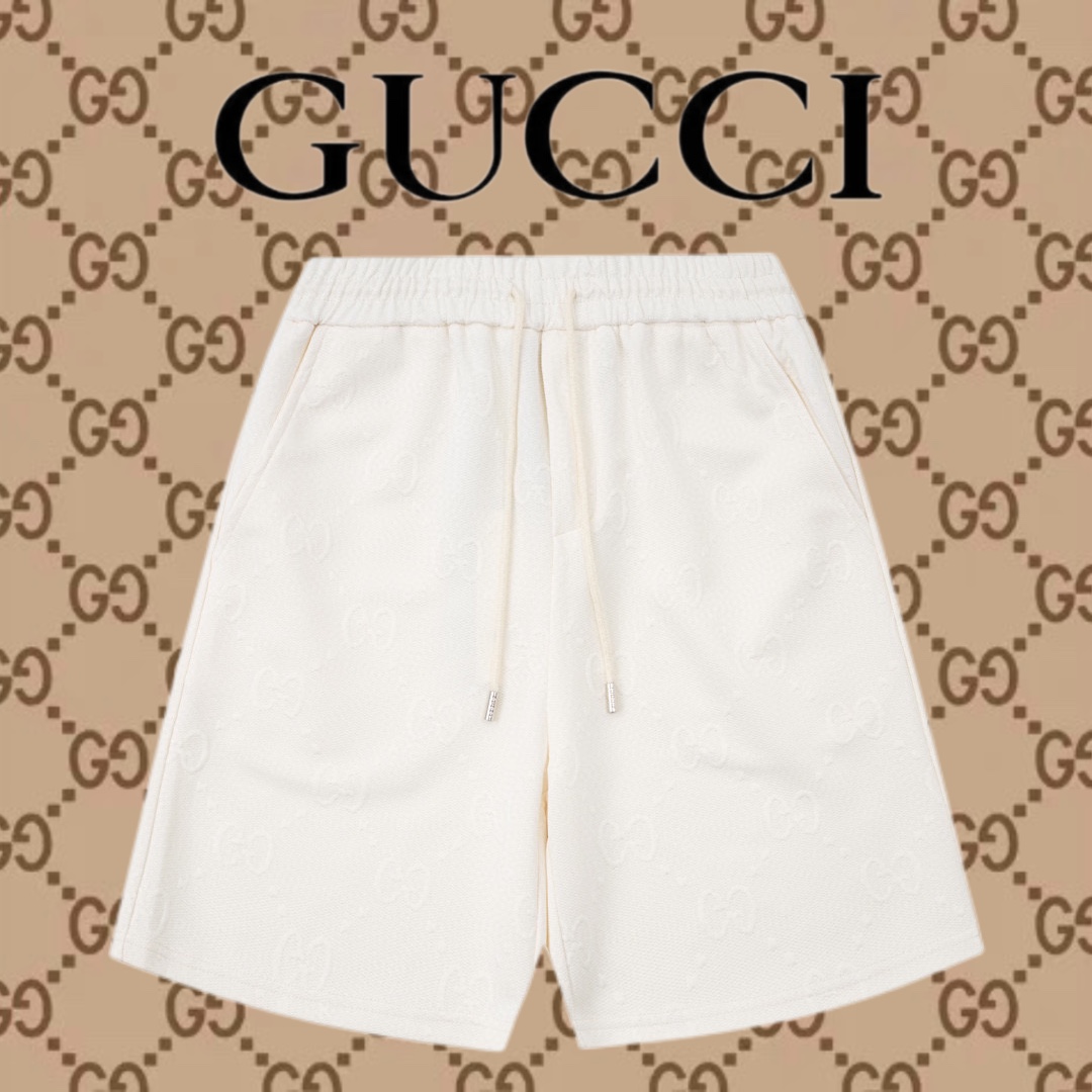 Gucci Abbigliamento Pantaloni Corti Colore albicocca Nero Unisex