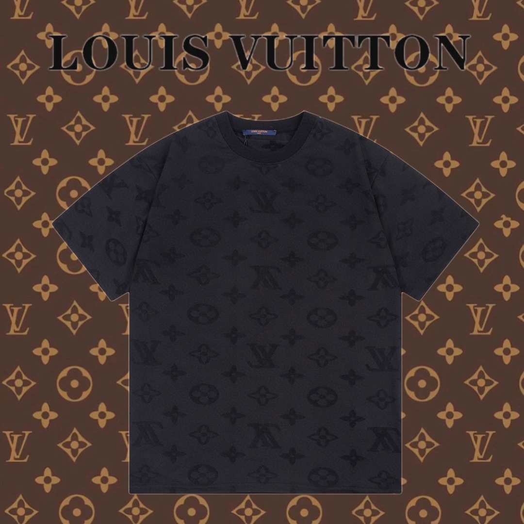 Louis Vuitton Abbigliamento T-Shirt Nero Lavorazione a maglia Fashion Maniche corte