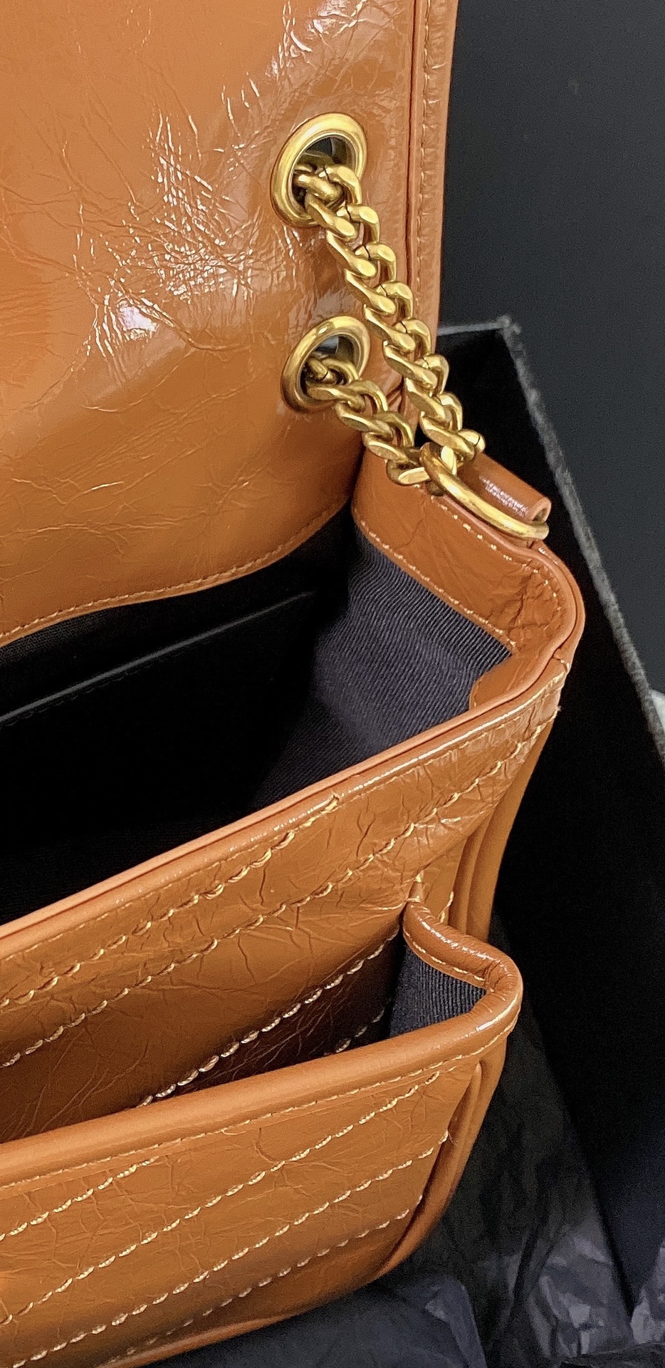 圣罗兰 Saint Laurent 高定典藏经典高奢皮具手袋托特包斜挎包女包 #90772AF9 8