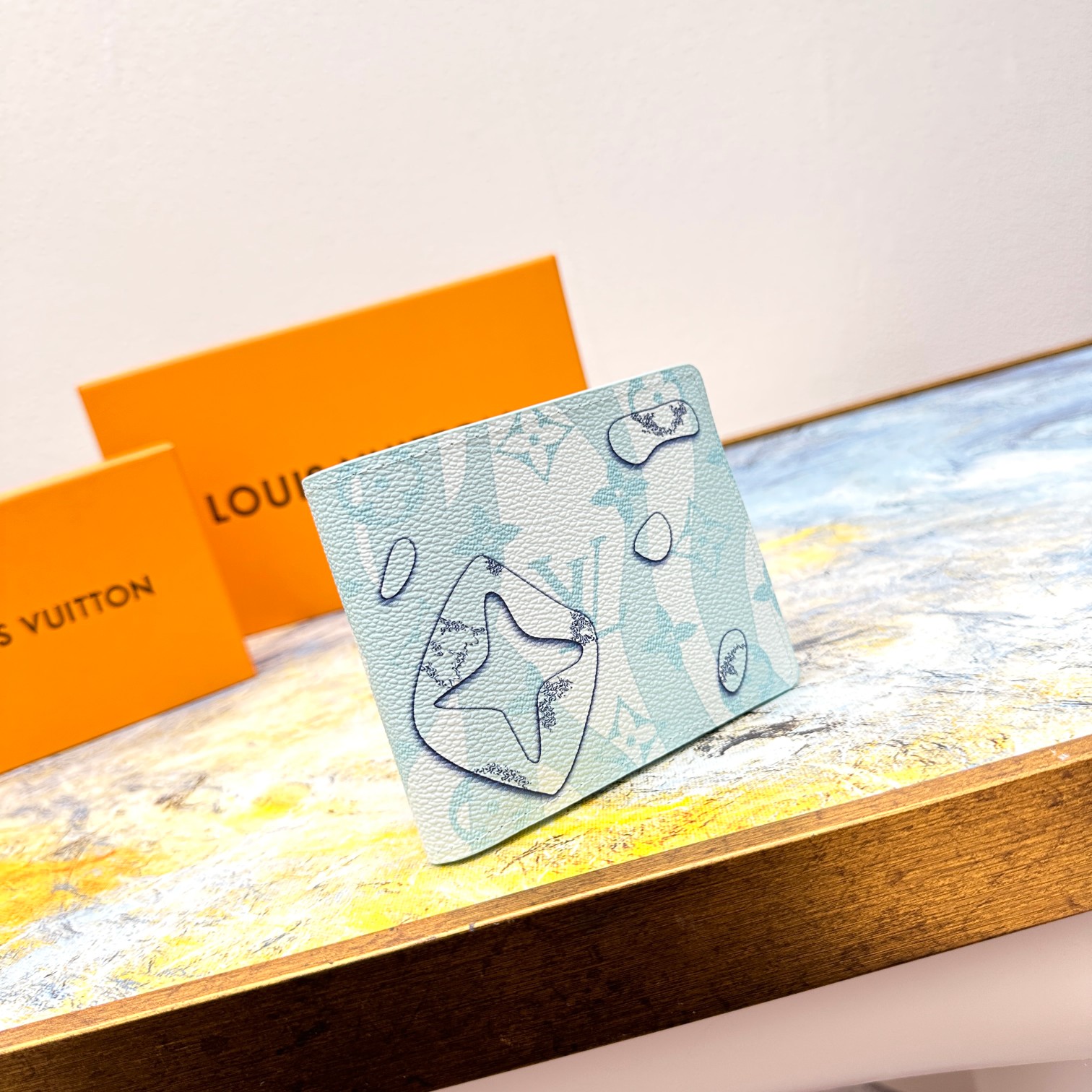 Classic Bifold Leather Wallet - Open