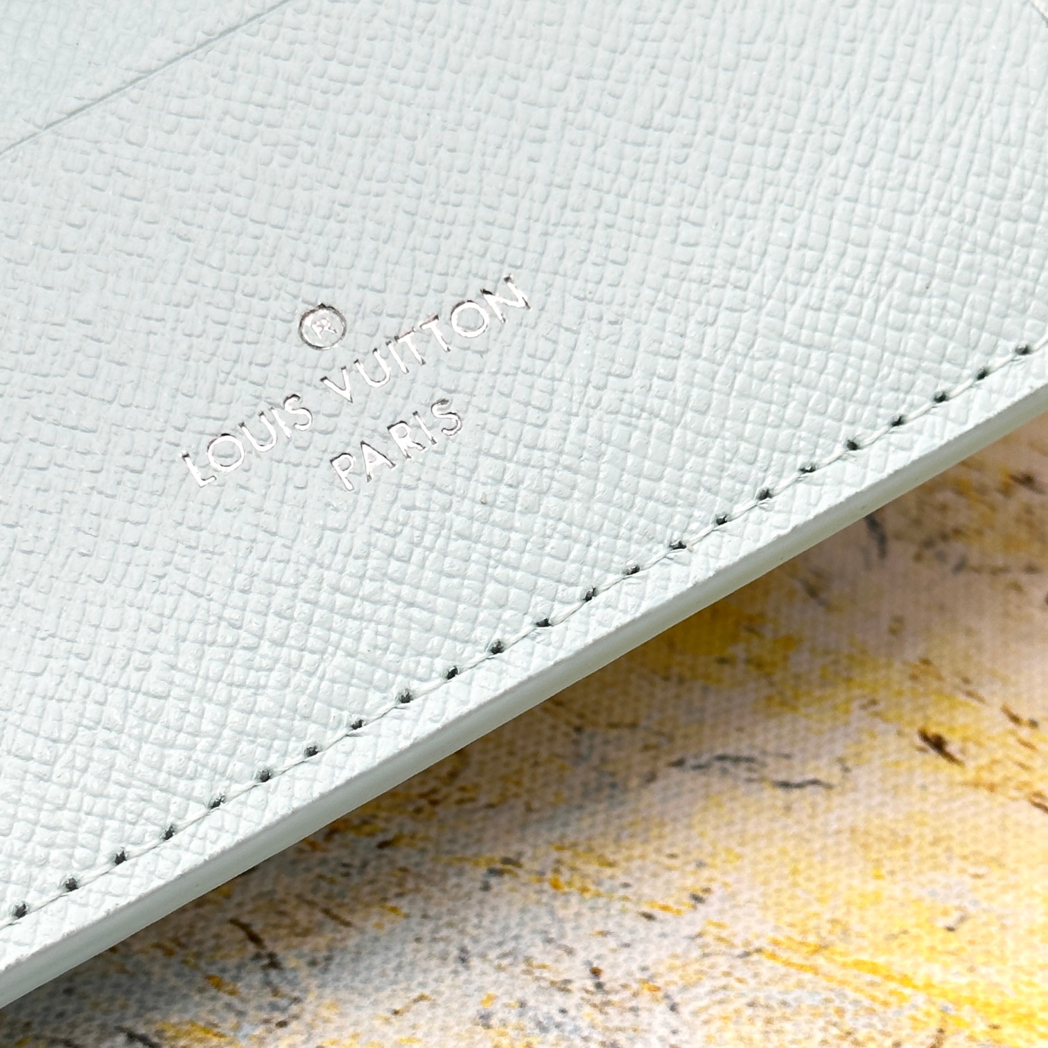 Leather Wallet Stitching Detail