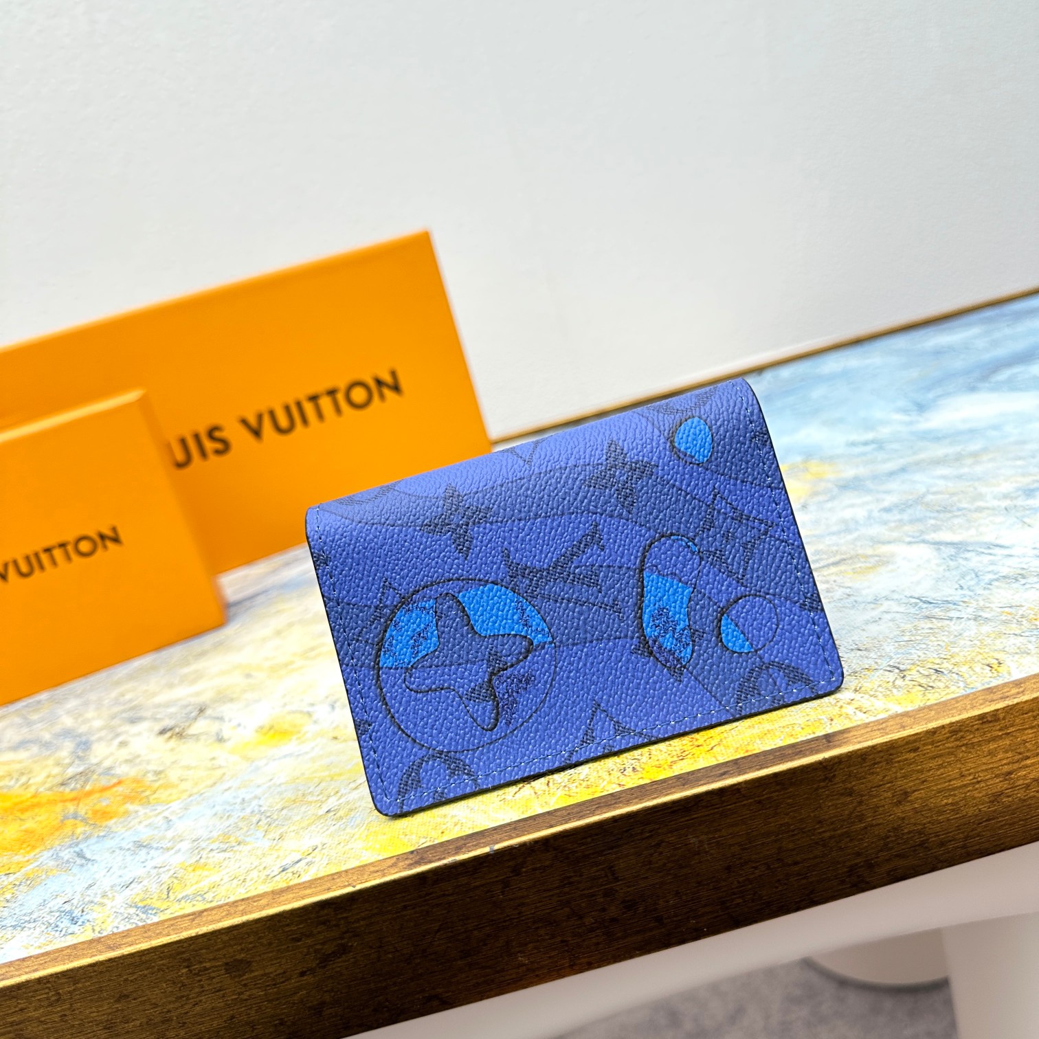 Stylish Leather Card Holder - Back View Stylish Leather Card Holder - Back View