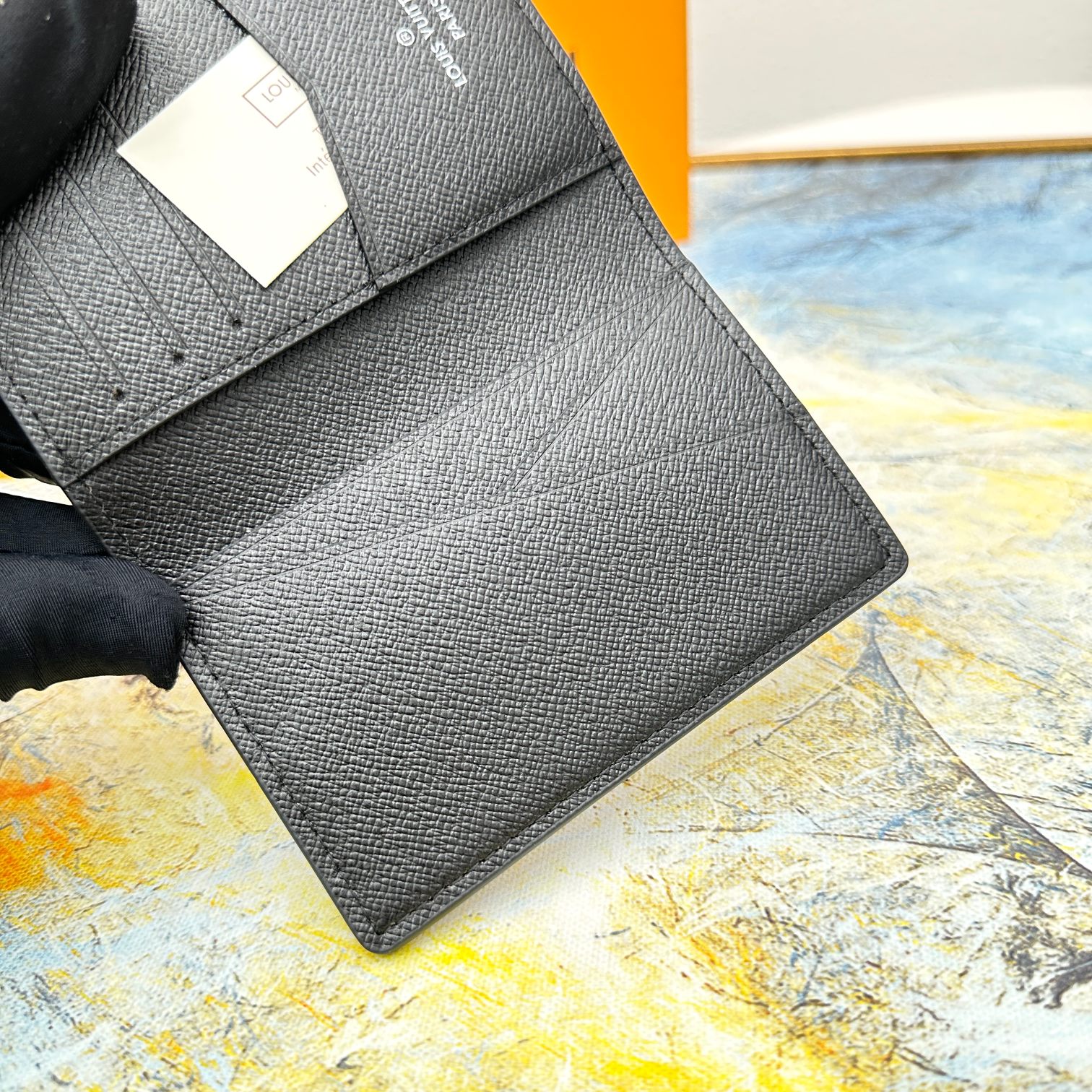 Stylish Leather Card Holder - Angle Shot Stylish Leather Card Holder - Angle View