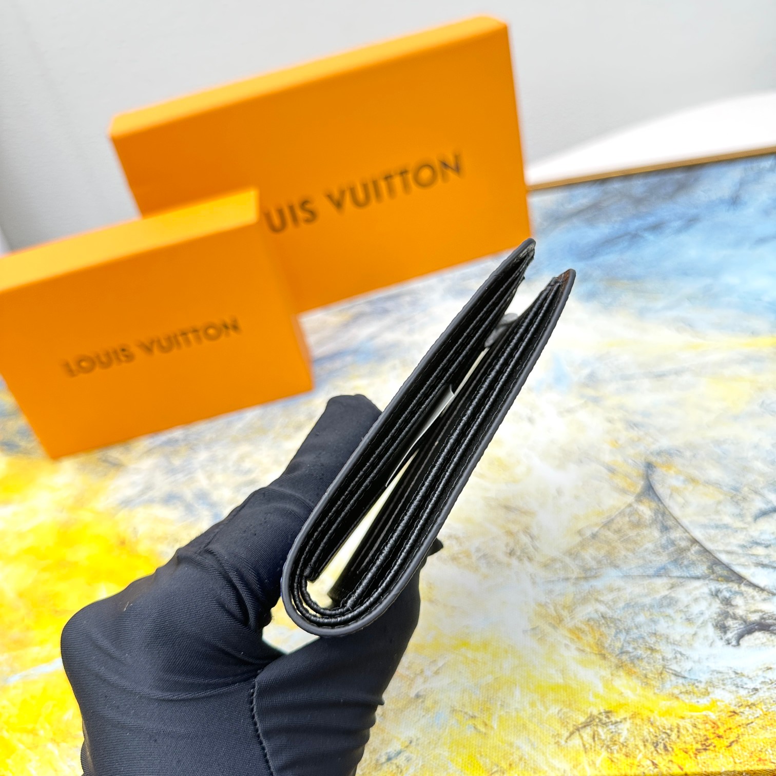 Classic Leather Bifold Wallet - Back