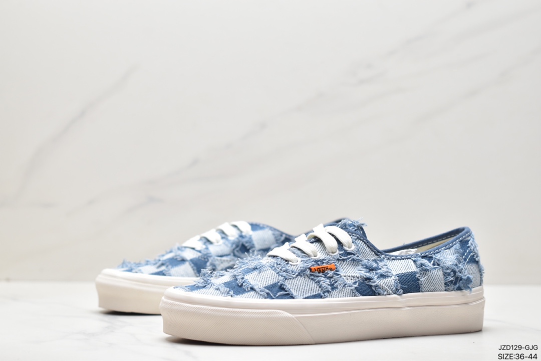 Vault Og Authentic Lx Snowflake Series Acid Wash Canvas Shoes