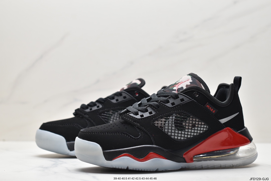 170 Air Jordan Mars 270 Low 低帮 黑红迷彩 AJ270 乔丹篮球鞋系列 货号：CK1196-008