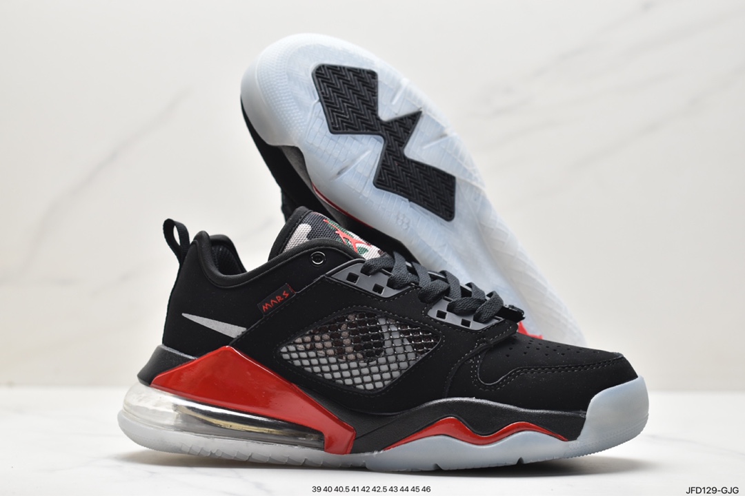 170 Air Jordan Mars 270 Low 低帮 黑红迷彩 AJ270 乔丹篮球鞋系列 货号：CK1196-008