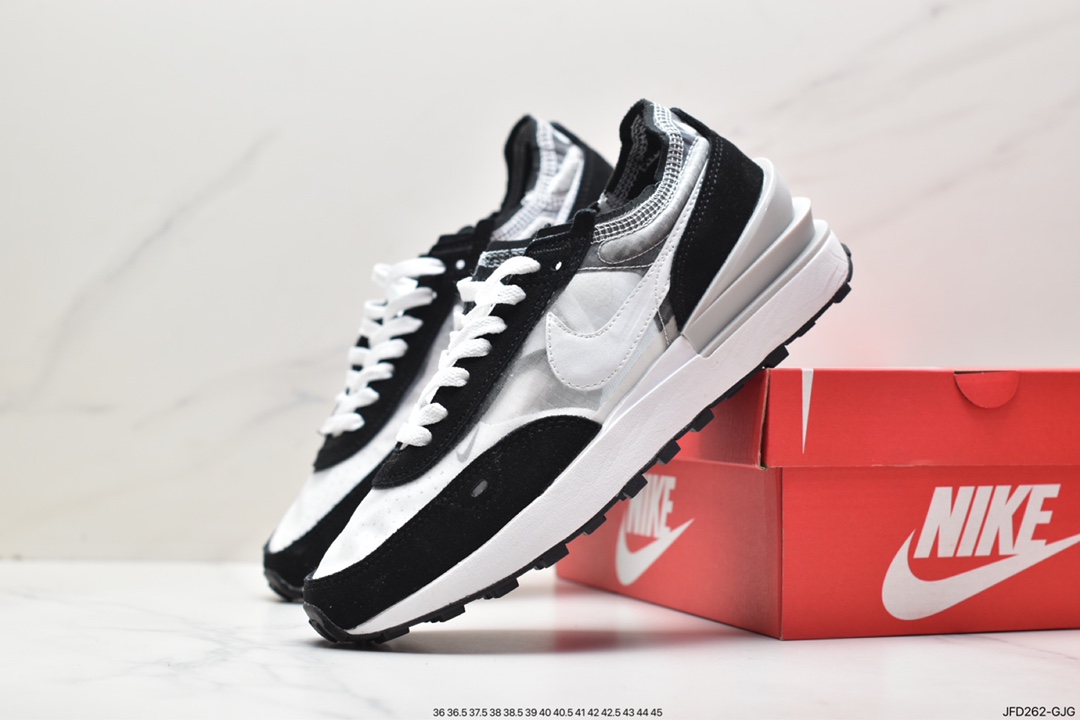 170 耐克NK Waffle One Summit White Bx.华夫网面透气休闲跑步鞋 DD8014-004