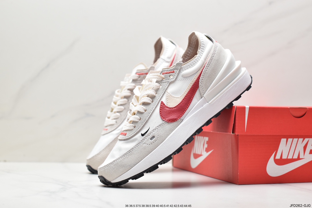 170 耐克NK Waffle One Summit White Bx.华夫网面透气休闲跑步鞋 DD8014-004