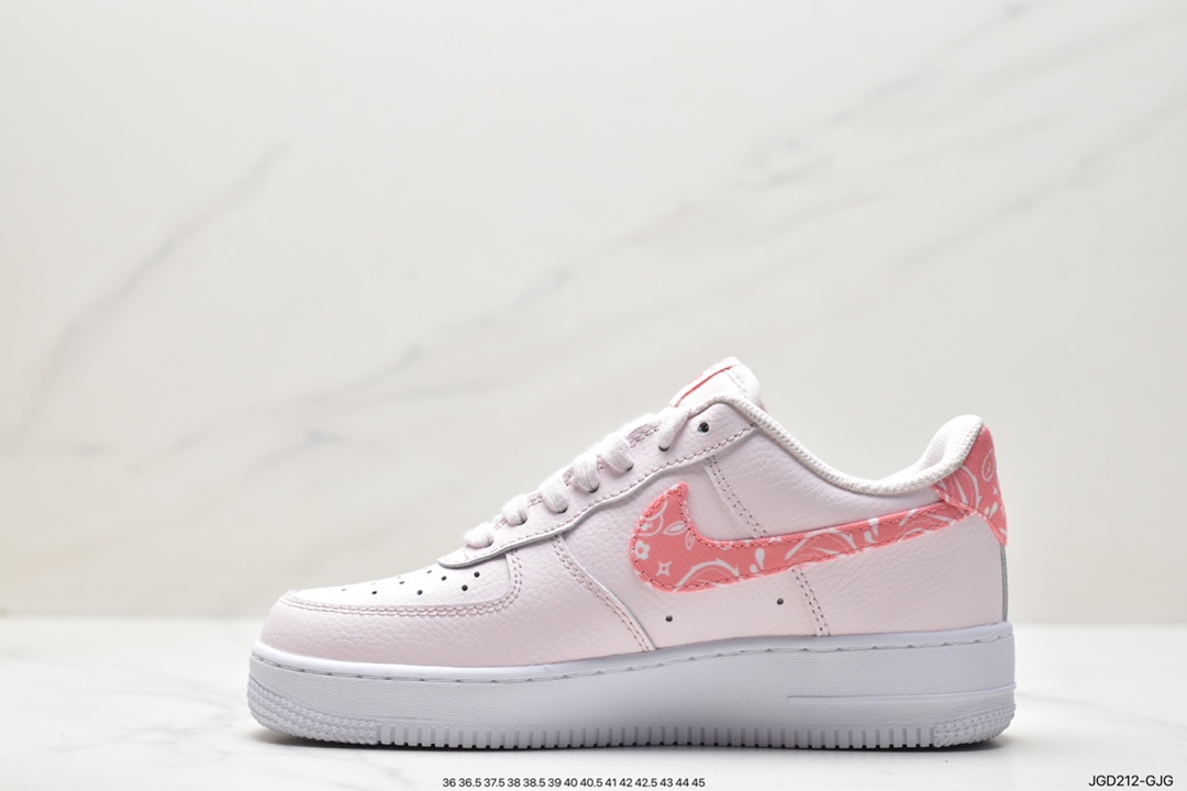 180 耐克Nike Air Force 1’07 Low”Pink/White Paisley”空军一号 FD1448-664