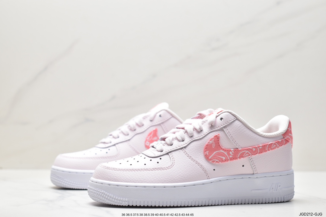 180 耐克Nike Air Force 1’07 Low”Pink/White Paisley”空军一号 FD1448-664
