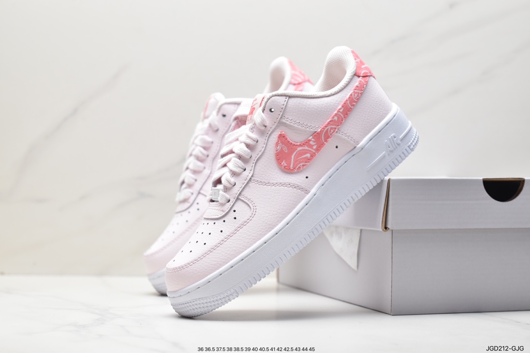 180 耐克Nike Air Force 1’07 Low”Pink/White Paisley”空军一号 FD1448-664