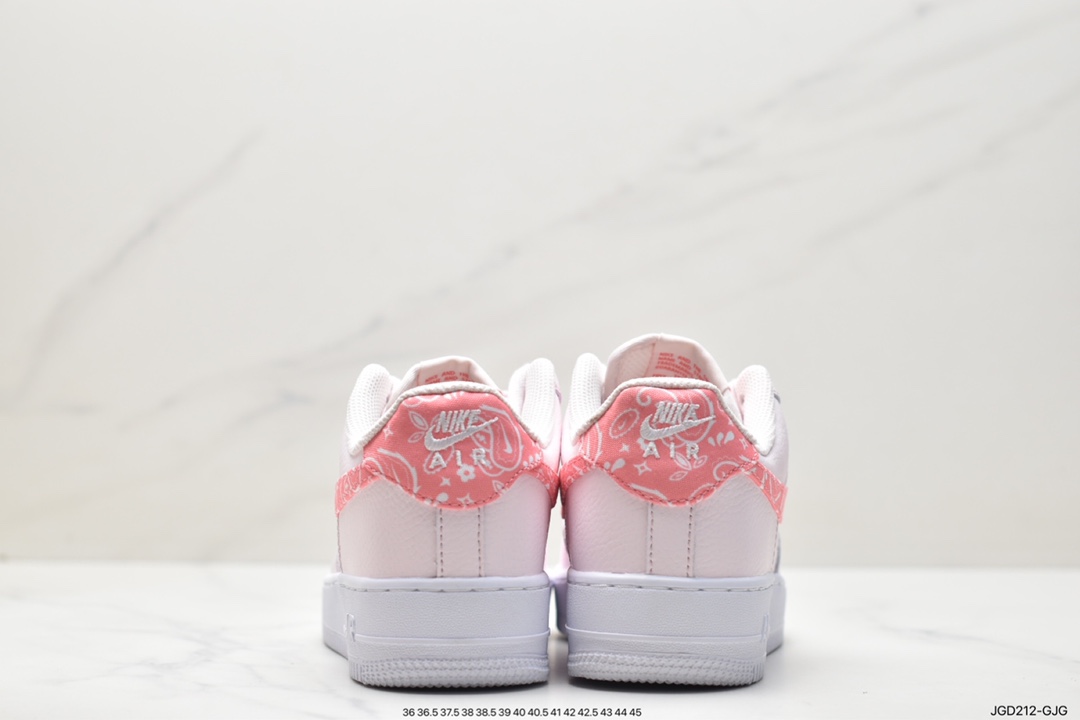 180 耐克Nike Air Force 1’07 Low”Pink/White Paisley”空军一号 FD1448-664