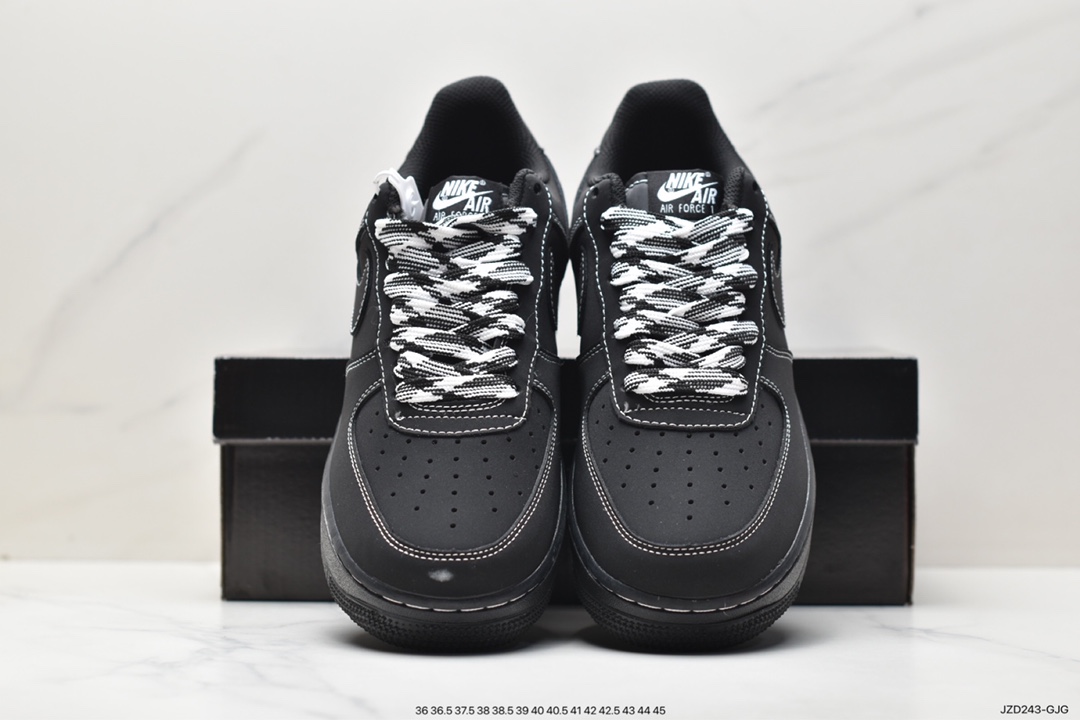 140 爆款定制  NIke Air Force 1 '07 黑武士 空军一号低帮休闲板鞋 HW2636-079