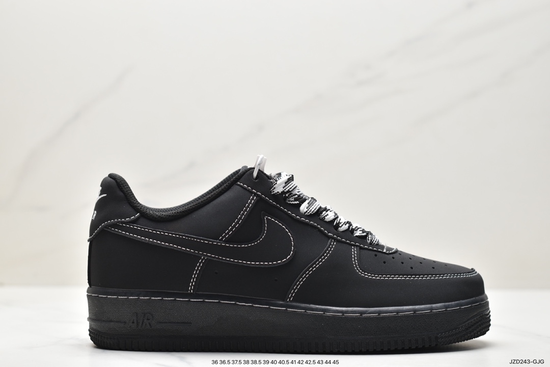 140 爆款定制  NIke Air Force 1 '07 黑武士 空军一号低帮休闲板鞋 HW2636-079