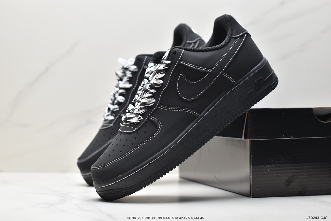 140 爆款定制  NIke Air Force 1 '07 黑武士 空军一号低帮休闲板鞋 HW2636-079
