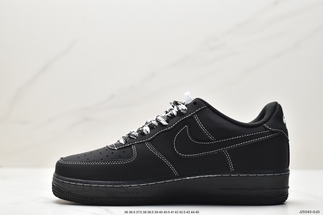 140 爆款定制  NIke Air Force 1 '07 黑武士 空军一号低帮休闲板鞋 HW2636-079