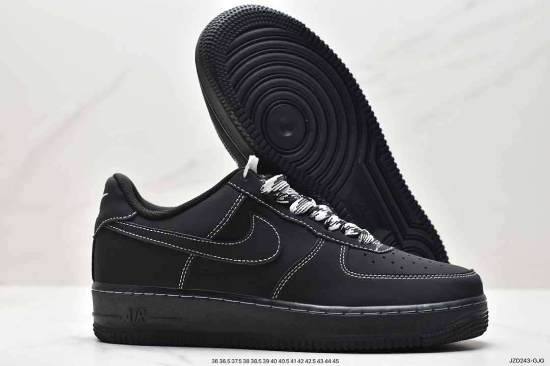 140 爆款定制  NIke Air Force 1 '07 黑武士 空军一号低帮休闲板鞋 HW2636-079