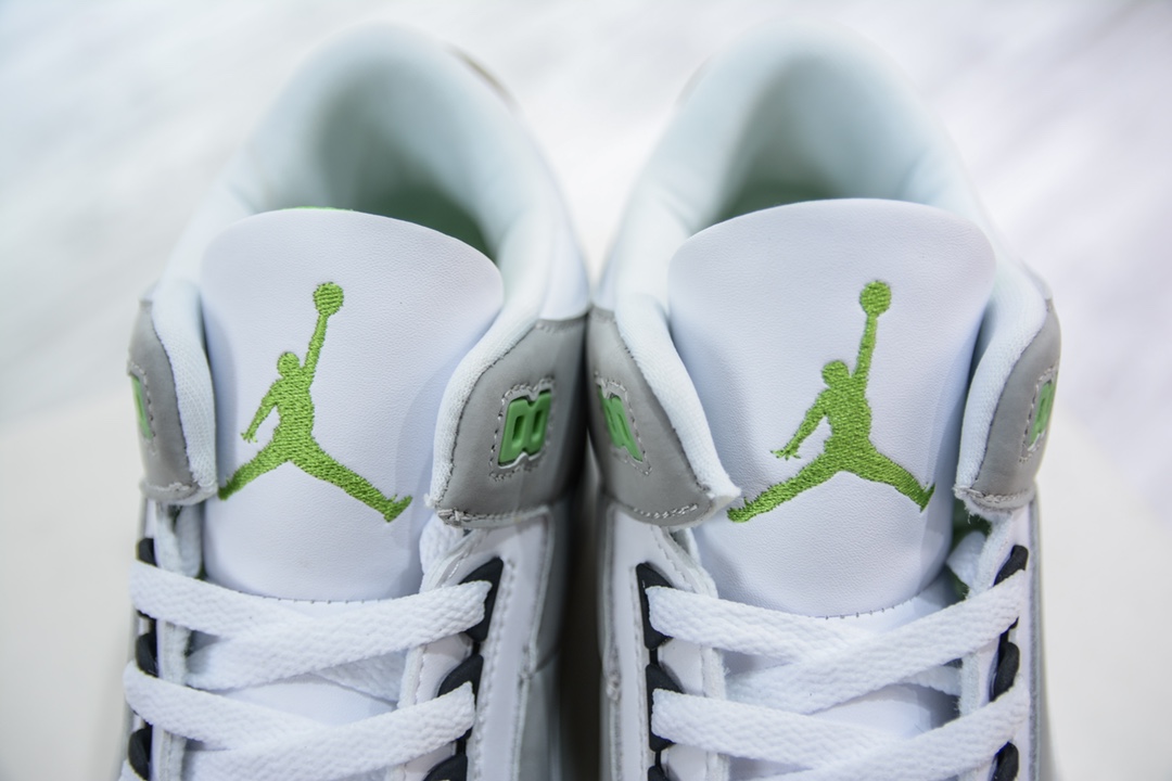 Air Jordan 3 Retro AJ3 Qiao 3 ”Chlorophyll” produced by R factory 136064-006