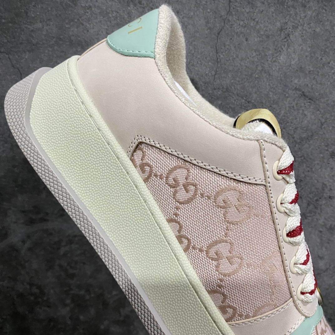 [Wandan pure original] Gucci Double Screener Platform GG Sneaker Low double prototype sneakers