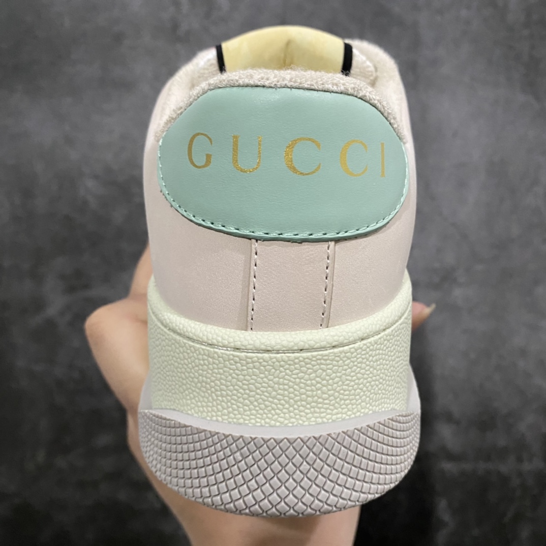 [Wandan pure original] Gucci Double Screener Platform GG Sneaker Low double prototype sneakers