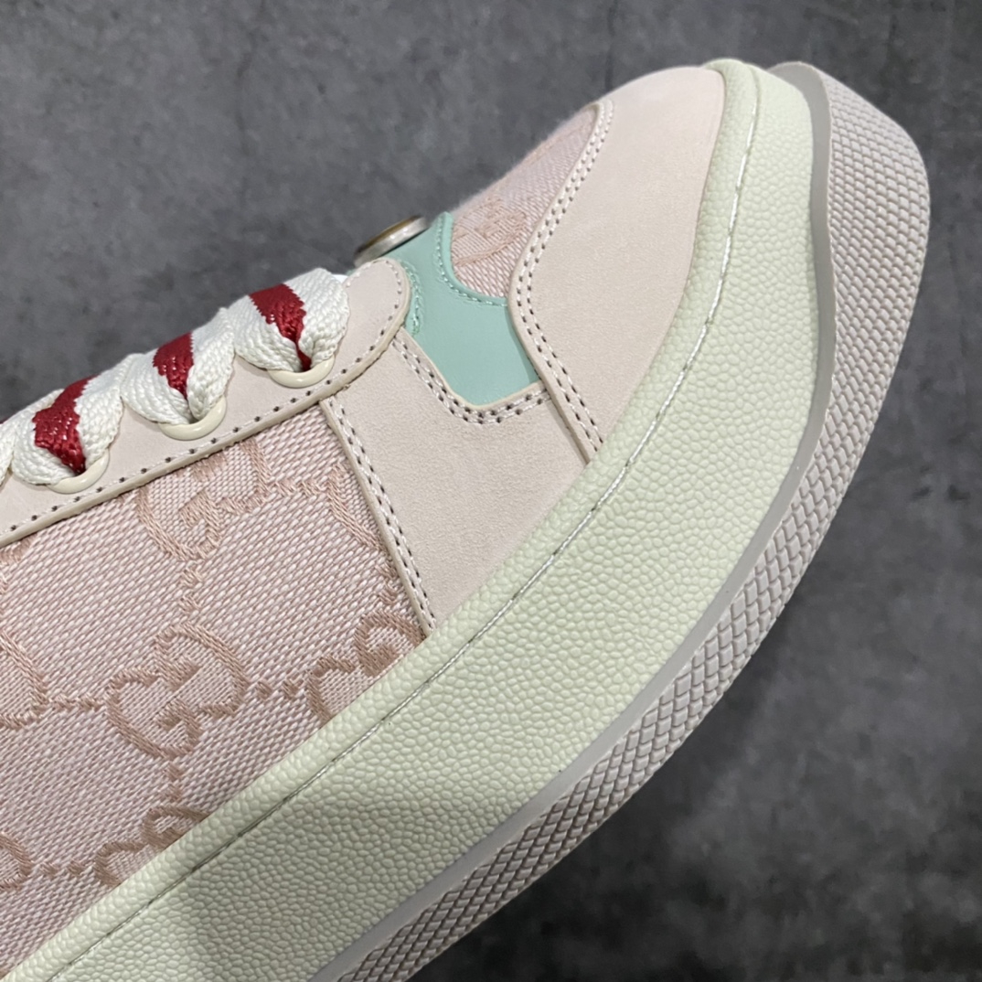 [Wandan pure original] Gucci Double Screener Platform GG Sneaker Low double prototype sneakers