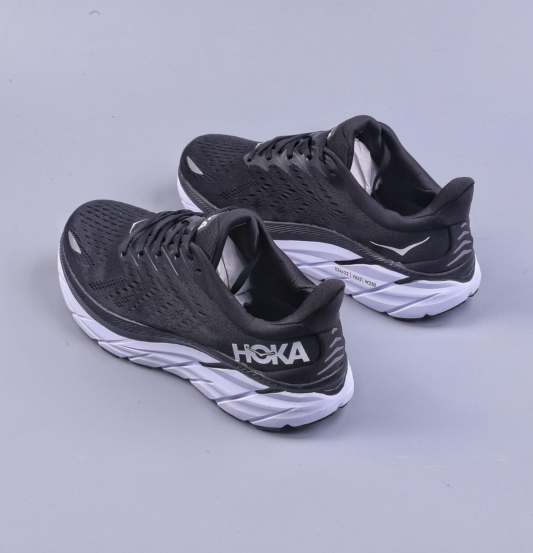 Hoka One One Clifton 8 road shock-absorbing anti-slip casual running shoes 1121375 BWHT