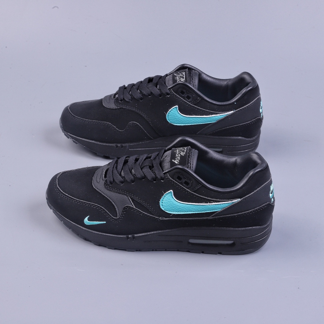 Nike Air Max 1 PRM Tiffany black and green pure original version retro casual running shoes FB8915-800